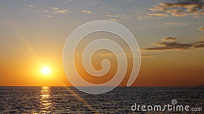 Sâ€‹unset and Black Sea Stock Photo